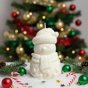 Snowman Candle