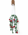 crochet rose flower pot ￼