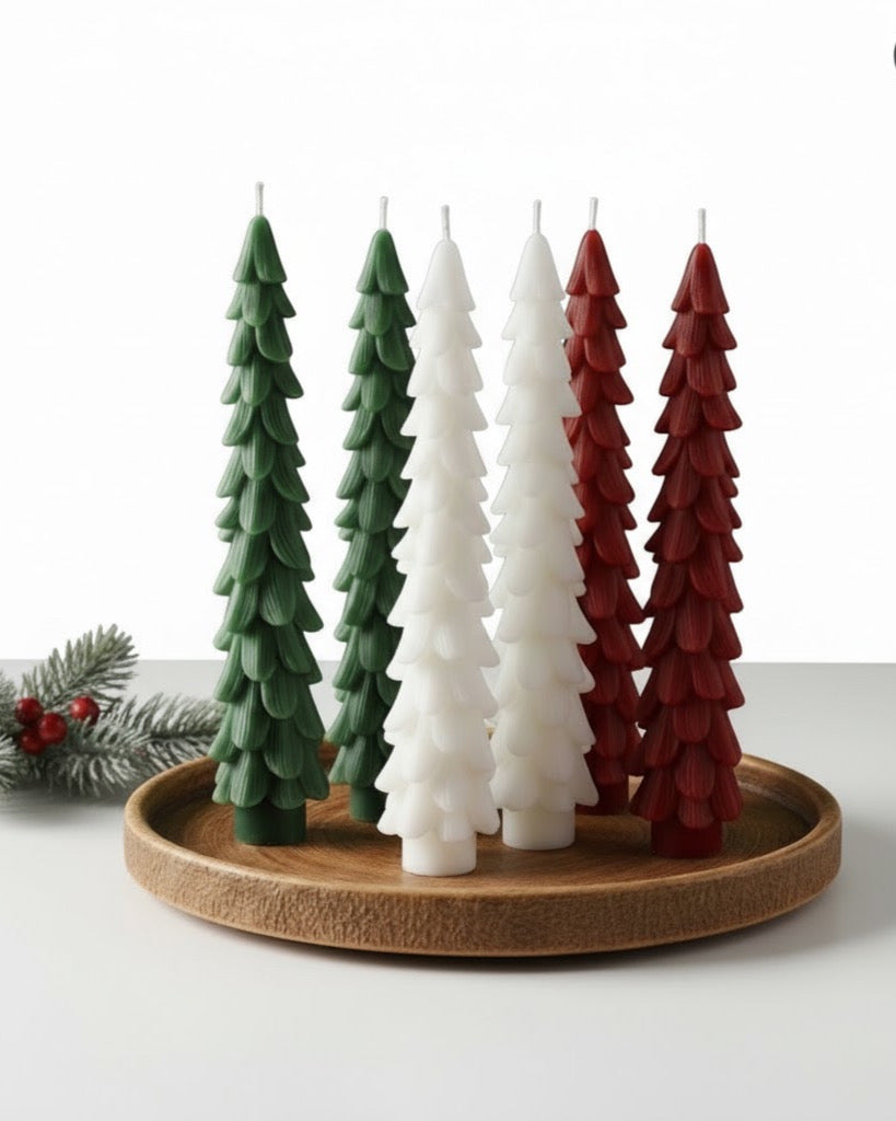 scented Christmas taper candle