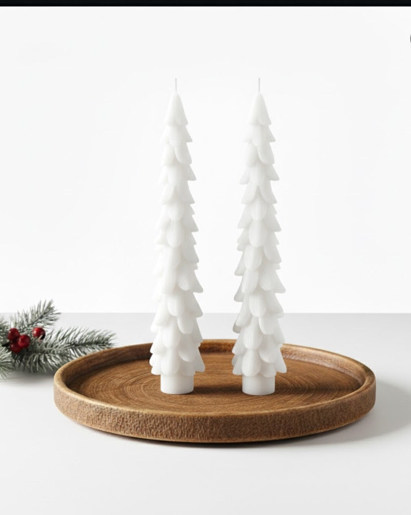 scented Christmas taper candle