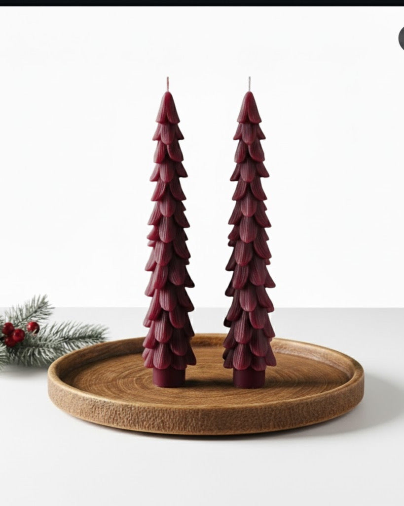 scented Christmas taper candle