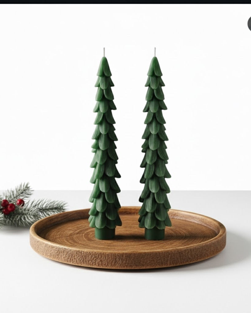 scented Christmas taper candle